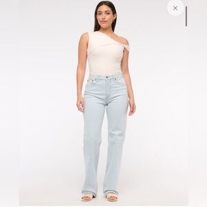 Abercrombie & Fitch Light Blue Straight Leg Jeans